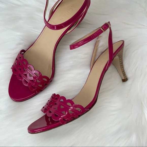 J. Crew Inez Patent Midheel Sandals 7.5 - Picture 13 of 14